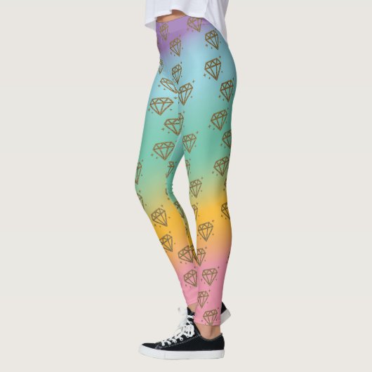 Rainbow-Leggings voor diamanten Leggings (Links)
