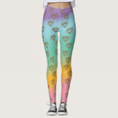 Rainbow-Leggings voor diamanten Leggings (Voorkant)