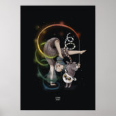 RAINBOW LEMUR van Alexandra Dikaia Poster (Voorkant)