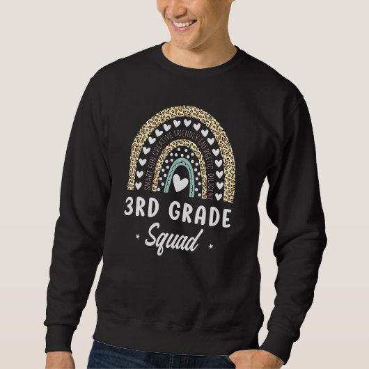 Rainbow Leopard 3de graad terug naar schoolleraar Trui (Voorkant)
