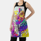 Rainbow Leopard All-Over Print Schort (Insitu)