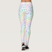 Rainbow Leopard Animal Print Leggings (Achterkant)
