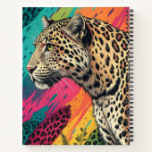 Rainbow Leopard Art Notitieboek (Achterkant)