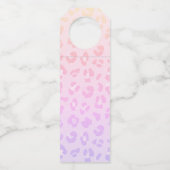 Rainbow Leopard Baby shower Dank u wel Flessenhanger (Achterkant)