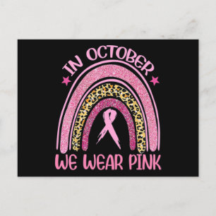 Rainbow Leopard Breast Cancer Bewustheid Oktober W Briefkaart