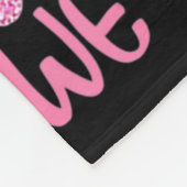 Rainbow Leopard Breast Cancer Bewustheid Oktober W Fleece Deken (Hoek)