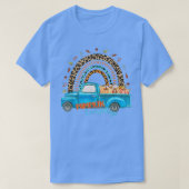 Rainbow Leopard Car Pumpkin Everything, Fall, Autu T-shirt (Design voorkant)