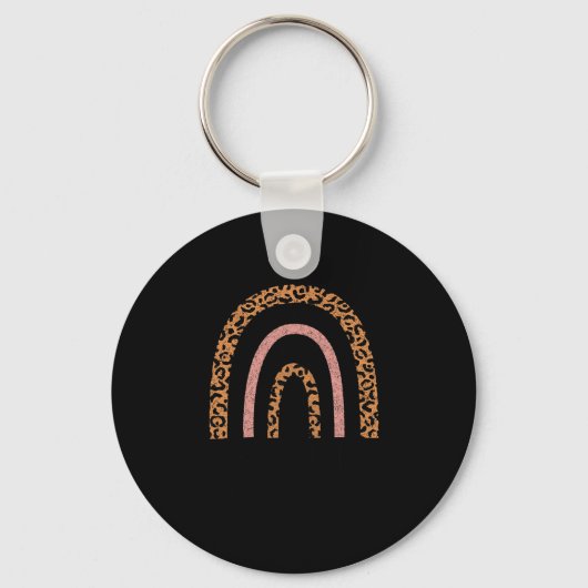 Rainbow Leopard Community Gezondheidswerker Vrouwe Sleutelhanger (Voorkant)