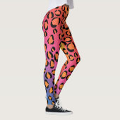 Rainbow Leopard Leggings Animal Print Jaguar (Rechts)