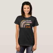 Rainbow Leopard Mama Mama Bruh mama T-shirt (Voorkant volledig)