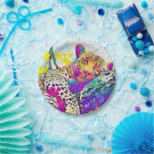 Rainbow leopard Paper Bord (Feest)