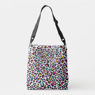 Rainbow Leopard Pattern Crossbody Tas