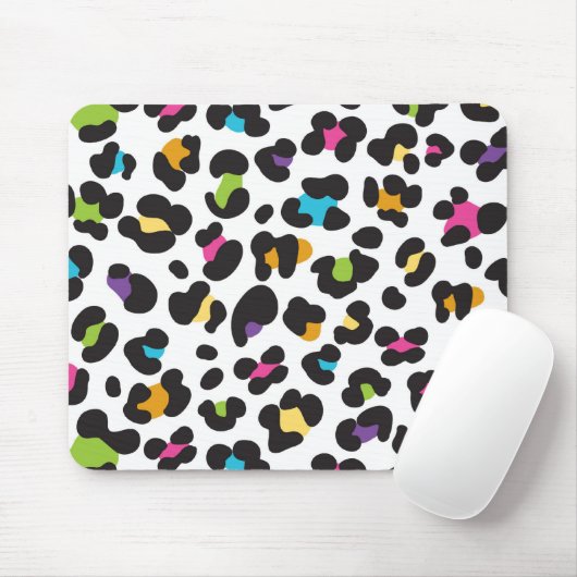 Rainbow Leopard Pattern Muismat (Met muis)