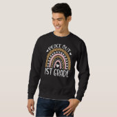 Rainbow Leopard Peace Out First 1st Grade Vorige d Trui (Voorkant volledig)