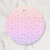 Rainbow Leopard Pop het als ze Pop Bedankjes Labels (Achterkant)