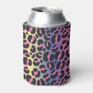 Rainbow Leopard Print Blikjeskoeler