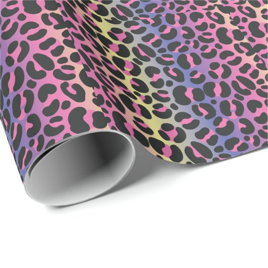 Rainbow Leopard Print Cadeaupapier (Rol Hoek)