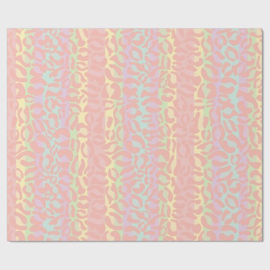 Rainbow Leopard Print Cadeaupapier (Vlak)