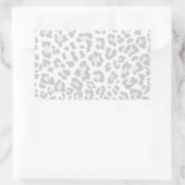 Rainbow Leopard Print Collectie - Grijs Rechthoekige Sticker (Tas)