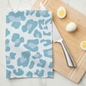 Rainbow Leopard Print Collectie - Licht blauw Theedoek (Quarter Fold)