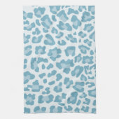 Rainbow Leopard Print Collectie - Licht blauw Theedoek (Verticaal)