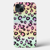 Rainbow Leopard print esthetisch Cheetah Patroon Case-Mate iPhone Case (Achterkant)