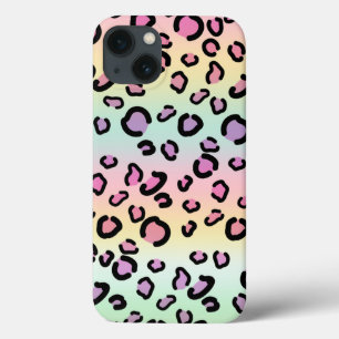 Rainbow Leopard print esthetisch Cheetah Patroon Case-Mate iPhone Case