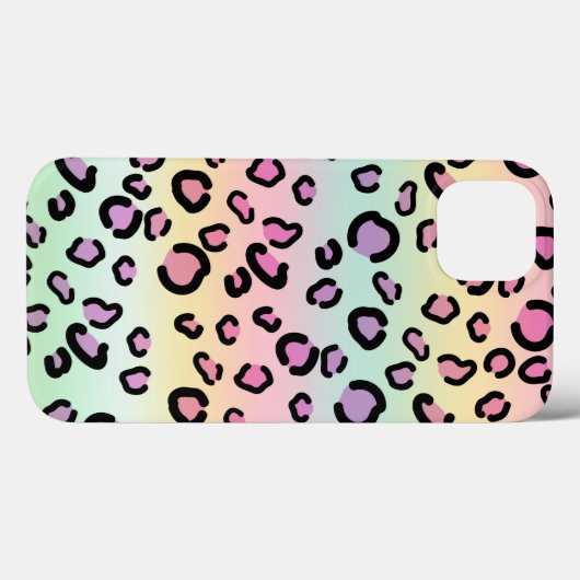 Rainbow Leopard print esthetisch Cheetah Patroon Case-Mate iPhone Case (Achterkant (horizontaal))