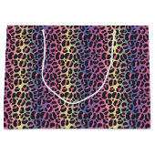 Rainbow Leopard Print Groot Cadeauzakje (Voorkant)