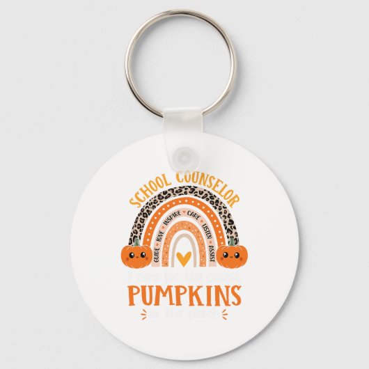 Rainbow Leopard Print Halloween C Sleutelhanger (Voorkant)