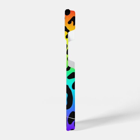 Rainbow Leopard Print iPhone Hoesje (Linkerkant)