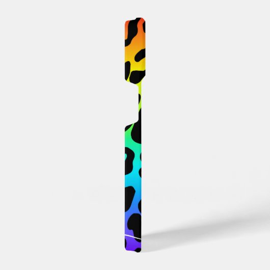 Rainbow Leopard Print iPhone Hoesje (Rechterkant)