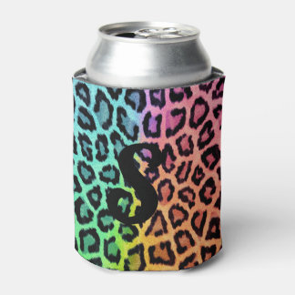 Rainbow Leopard Print Koelbox Blikjeskoeler