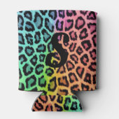 Rainbow Leopard Print Koelbox Blikjeskoeler (Achterkant)