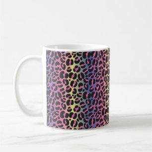 Rainbow Leopard Print Koffiemok