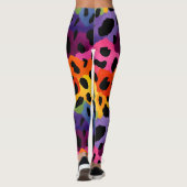 Rainbow Leopard Print Leggings (Achterkant)