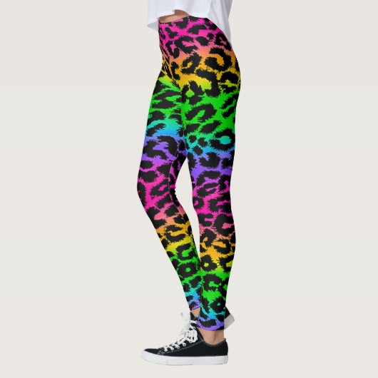Rainbow Leopard Print Leggings (Links)