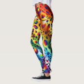 Rainbow Leopard Print Leggings | Bold Colorful (Links)