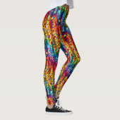 Rainbow Leopard Print Leggings | Bold Colorful (Rechts)