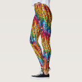 Rainbow Leopard Print Leggings | Bold Colorful (Links)