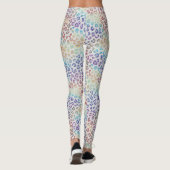 Rainbow Leopard Print Leggings | Bold Colorful (Achterkant)