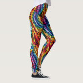 Rainbow Leopard Print Leggings | Bold Colorful (Rechts)