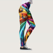 Rainbow Leopard Print Leggings | Bold Colorful (Rechts)