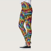 Rainbow Leopard Print Leggings | Psychedelic (Links)