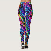 Rainbow Leopard Print Leggings | Psychedelic (Achterkant)