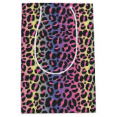 Rainbow Leopard Print Medium Cadeauzakje (Voorkant)