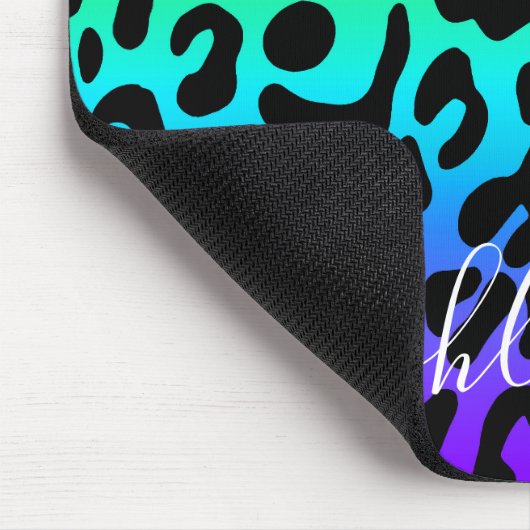 Rainbow Leopard Print Muismat (Hoek)