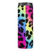 Rainbow Leopard Print Thermosbeker (Achterkant)