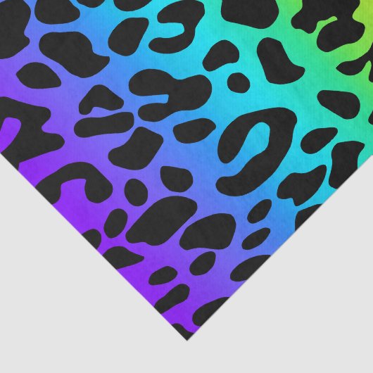 Rainbow Leopard Print Tissuepapier (Detail)