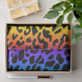 Rainbow Leopard Print Tissuepapier (Geschenk)